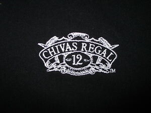 Details about CHIVAS REGAL SCOTCH EMBROIDERED POLO SHIRT Sewn Logo Aged 12  Year Old Black MED.