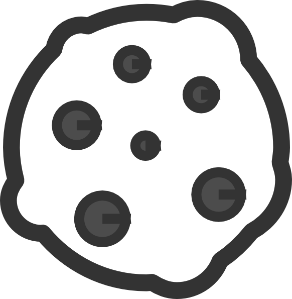 Chocolate Chip Cookie Clipart Black And White.
