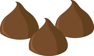 Chocolate chips clipart.