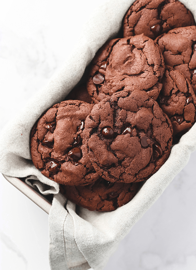 Double Chocolate Cookies.