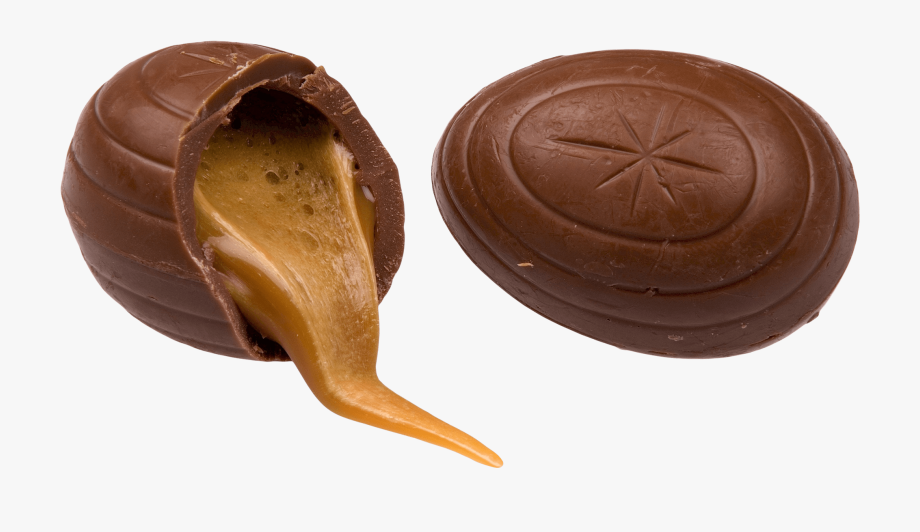 Caramel And Chocolate Easter Egg.