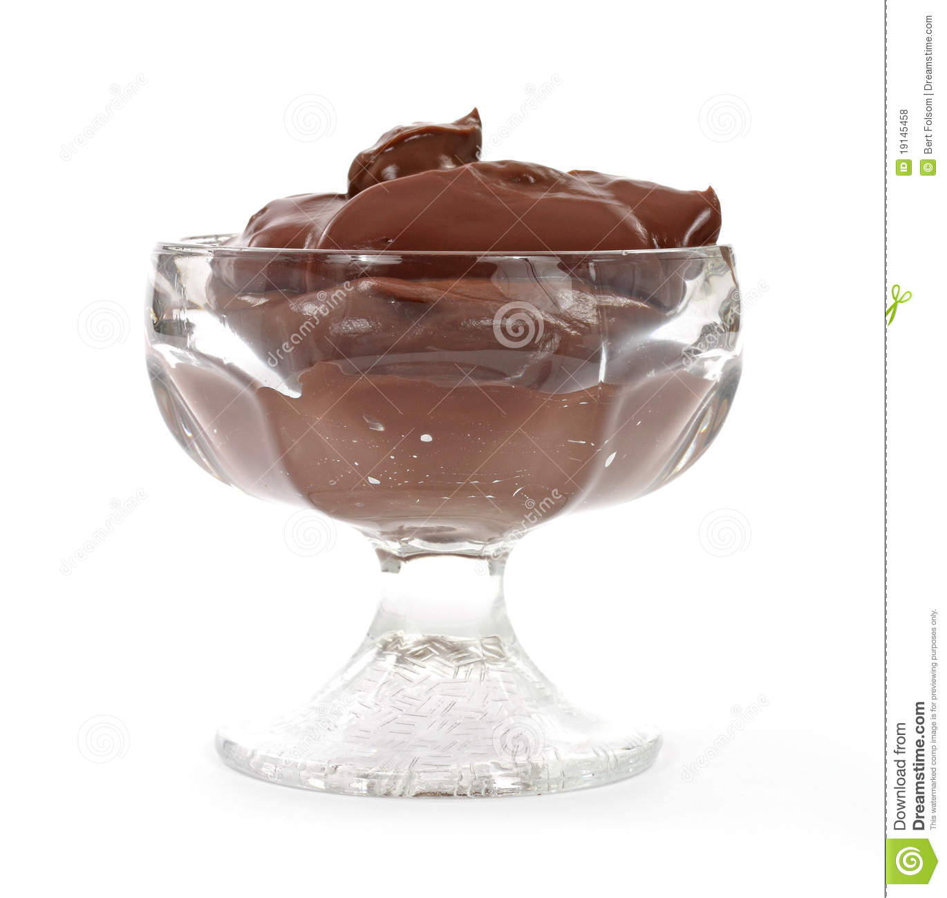Chocolate Pudding Dessert Stock Photos.