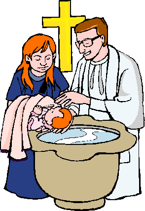 Free christian clipart for water baptism.