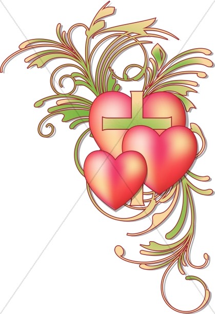 Valentines Day Heart Flourish.