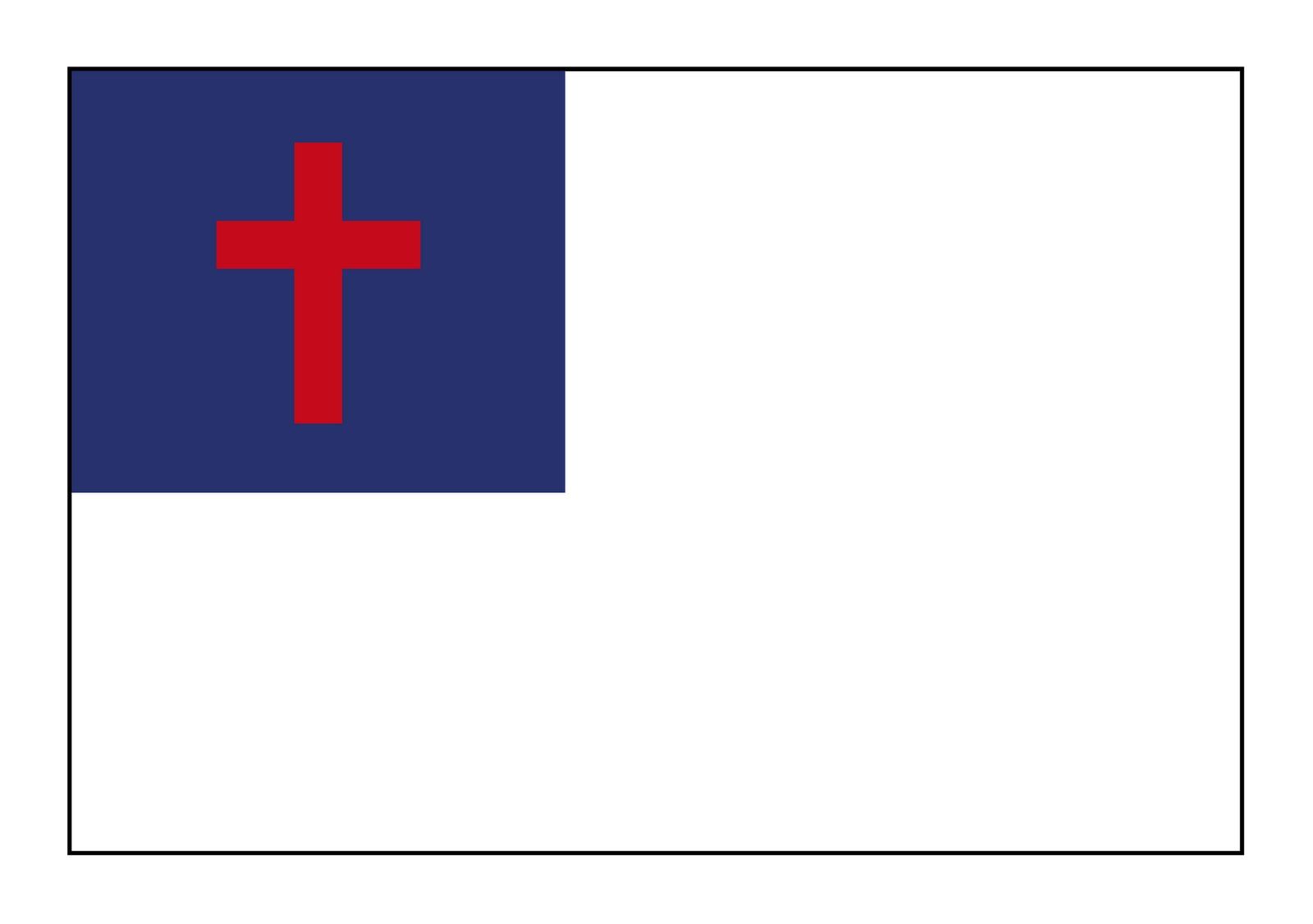 christian flag.