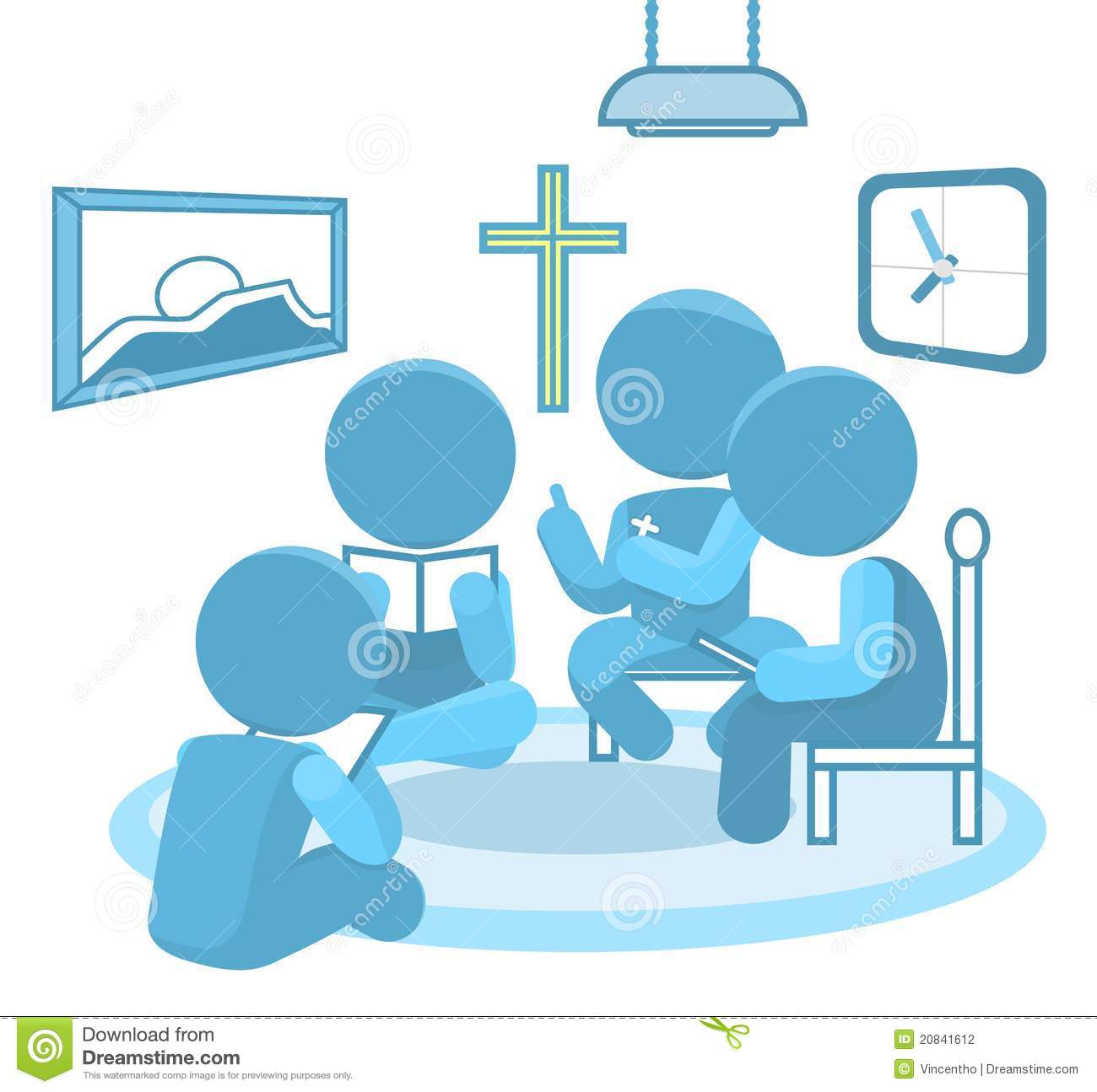Bible Study Small Groups Christianity Illustration Stock. Bible Study Small Groups Christianity Illustration Stock.