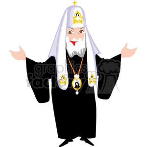 priest clipart. Royalty.