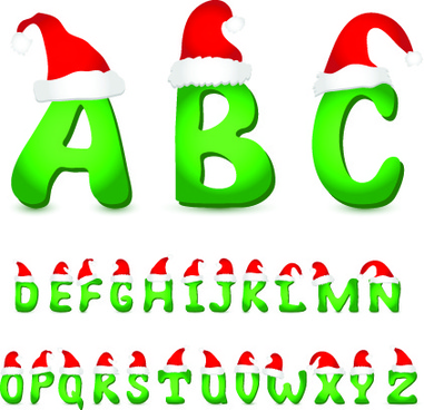 christmas alphabet clipart - Clipground