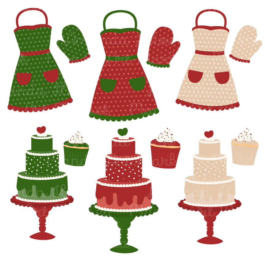 Clipart of christmas baking.
