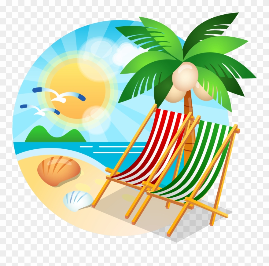 Vector Santa Summer Png Library Download.