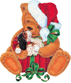Free Christmas Bear Graphics.