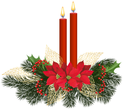 Christmas Candles PNG Clip Art.