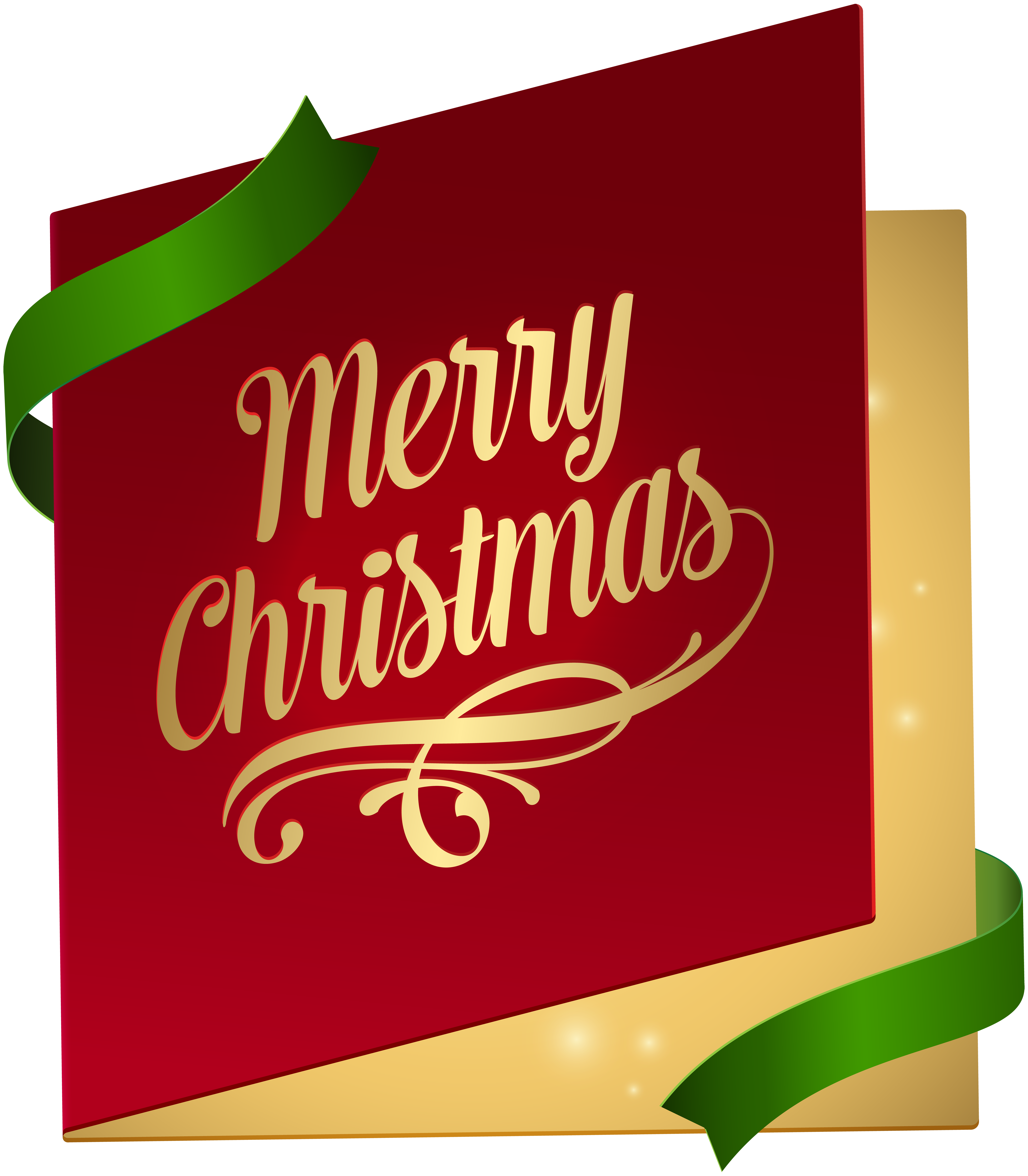Christmas Card PNG Clip Art Image.