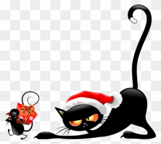 Free PNG Christmas Cats Clip Art Download.