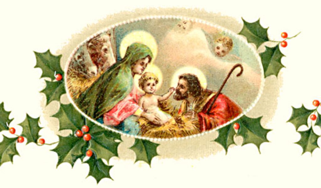 Religious Christmas Clipart Black And White