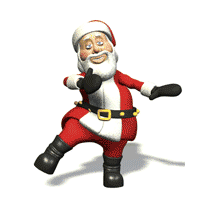 Santa Clause clip art animations.