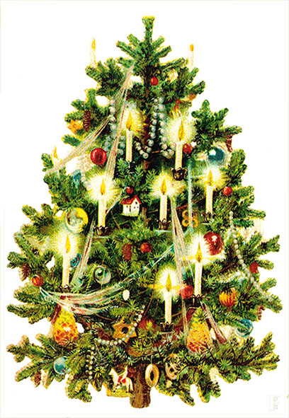 Antique Christmas Ornament Clipart.