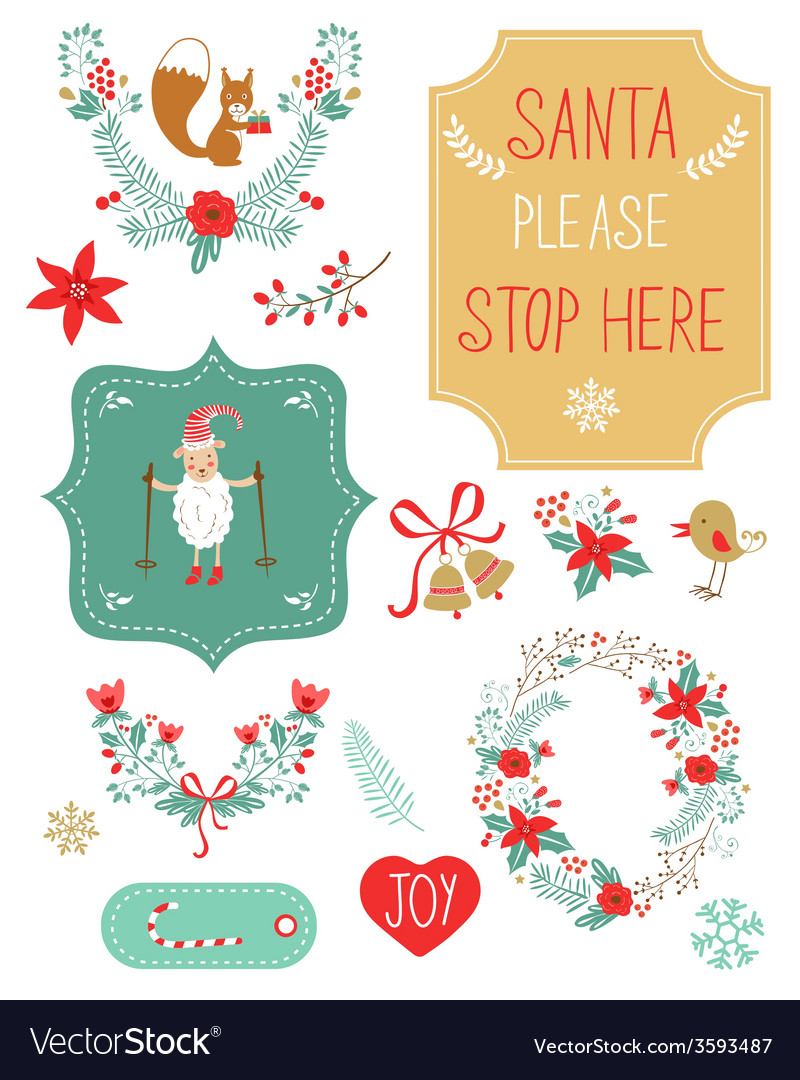 Cute Christmas clipart.