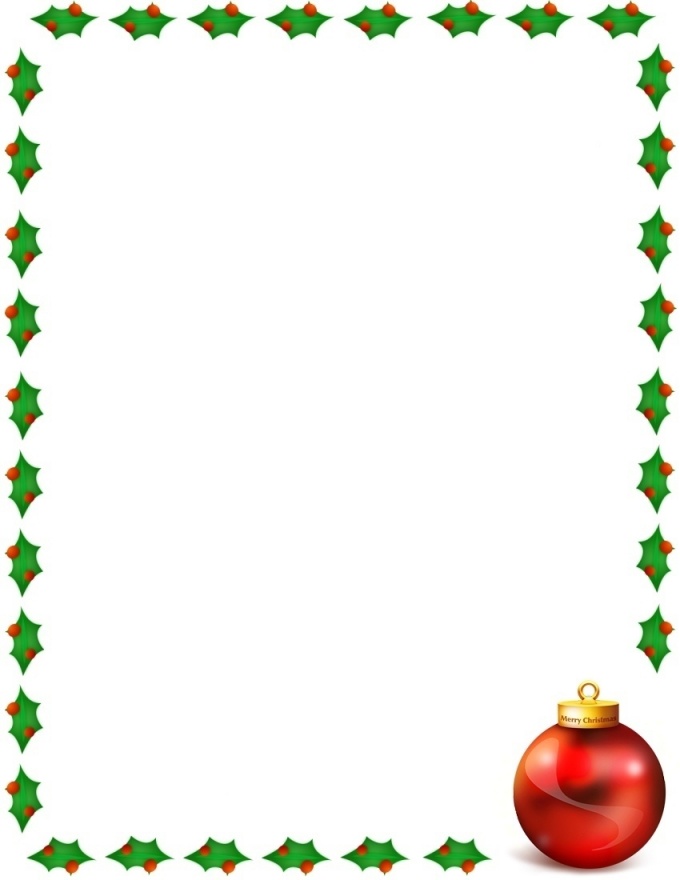 Free christmas clipart frames and borders.