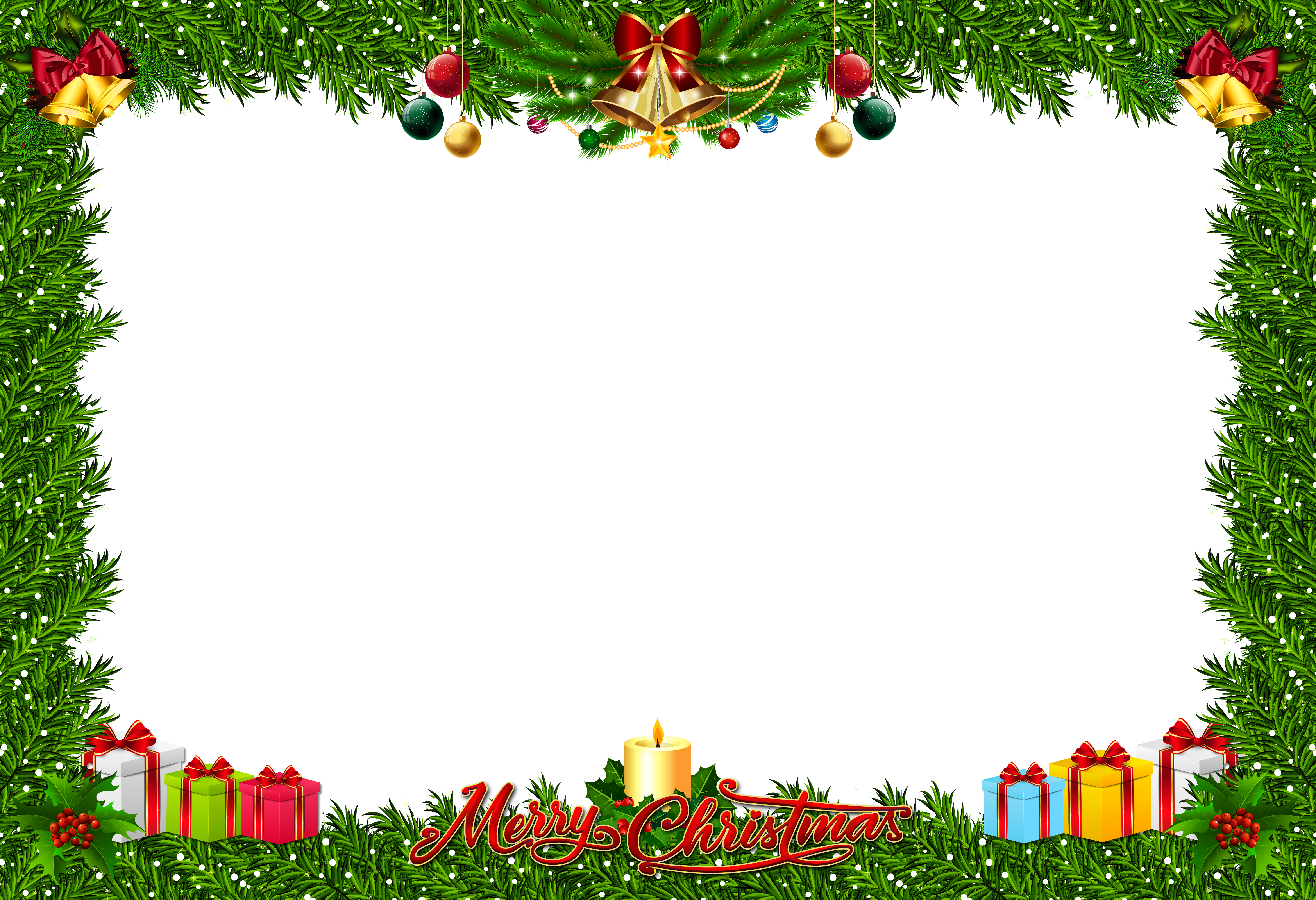 292 Christmas Frame free clipart.