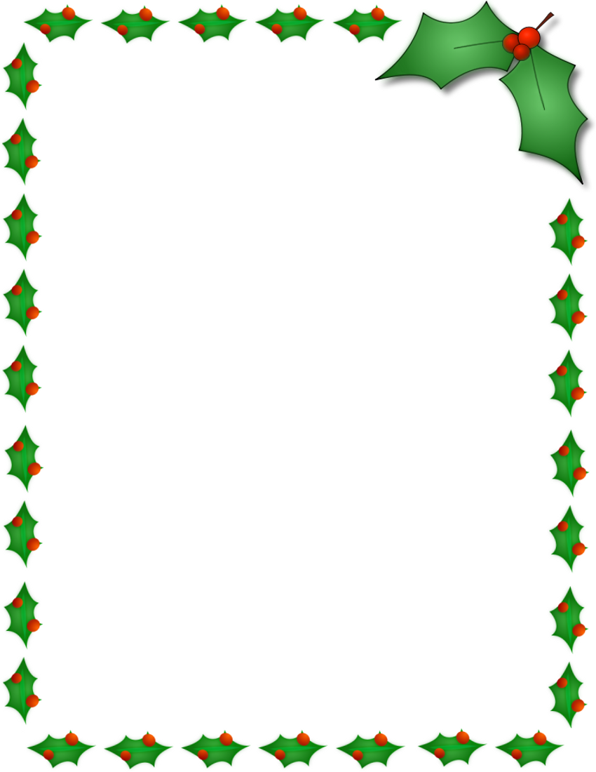 11 Free Christmas Border Designs Images.