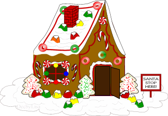 Free Christmas House Clipart.
