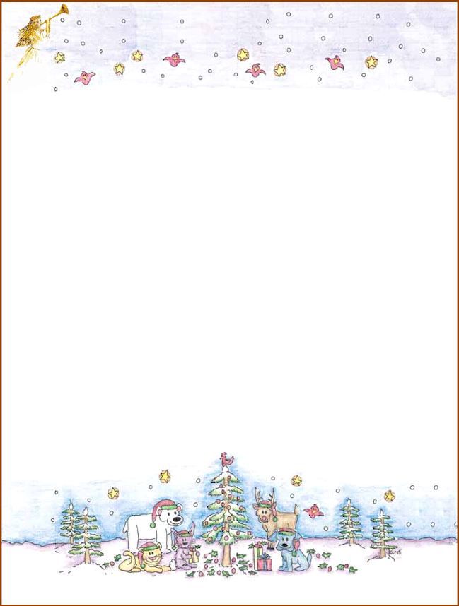 Christmas Clipart Stationery 10 Free Cliparts Download Images On