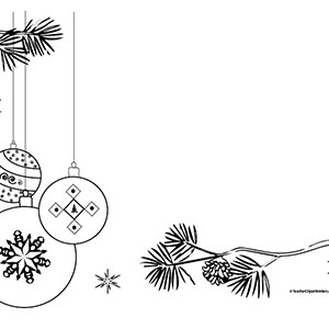 christmas decorations clipart borders black and white 20 free Cliparts | Download images on ...