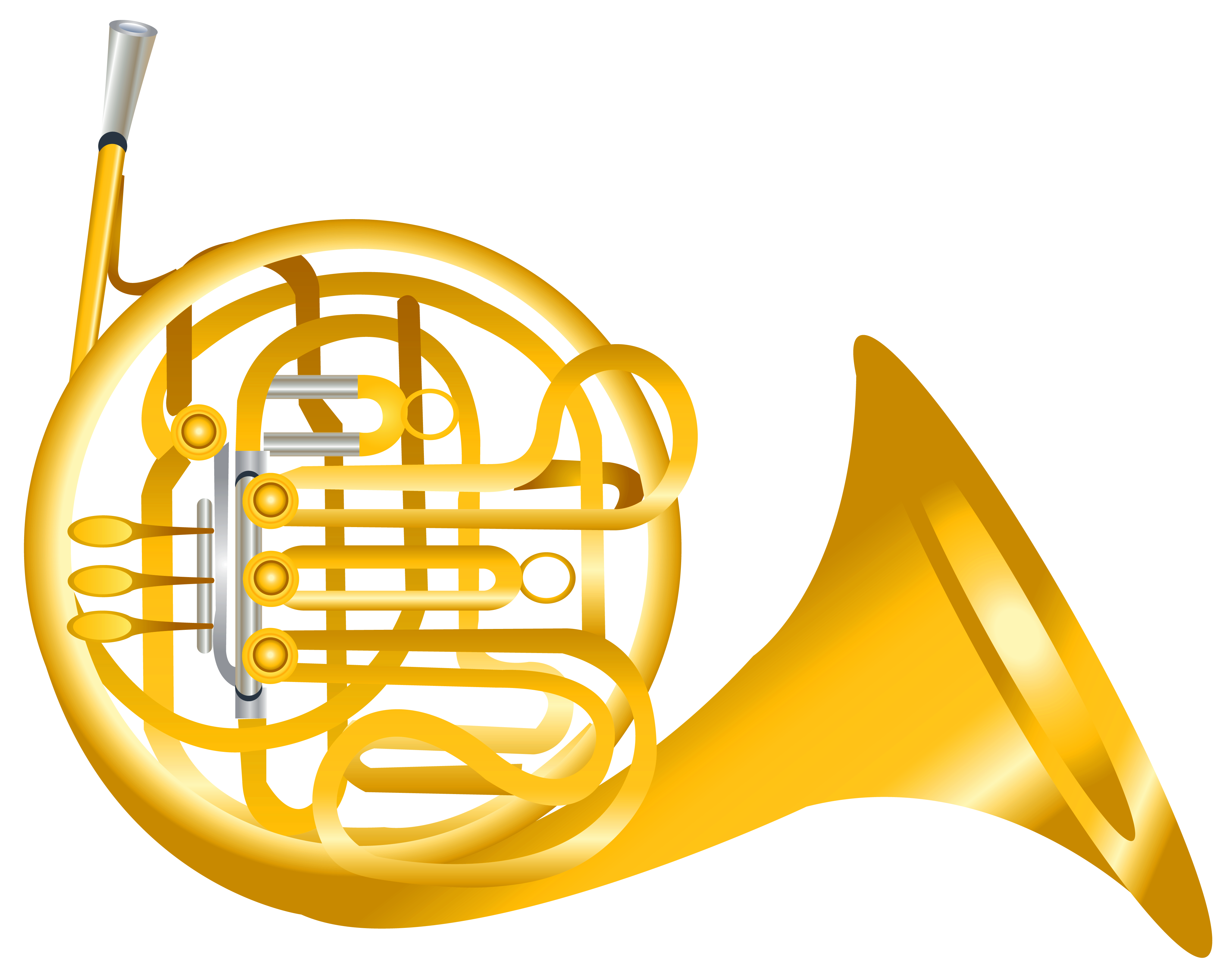 French Horns Brass Instruments Clip art.