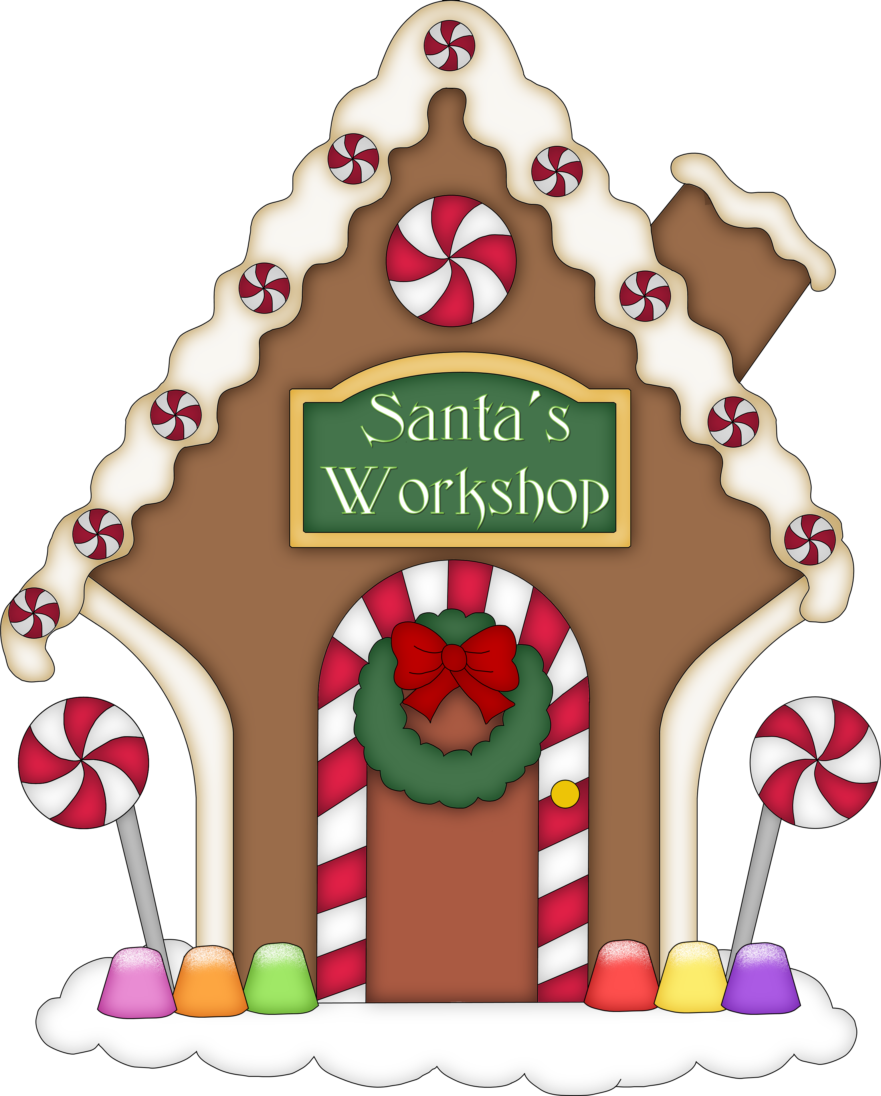gingerbread house clipart.