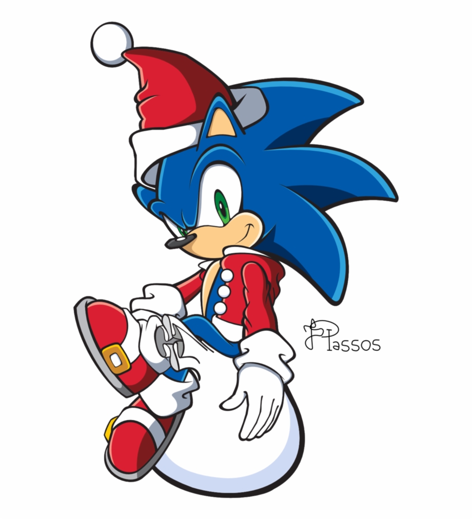 Clip Freeuse Download The Hedgehog Christmas Team Style.