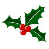 Christmas holly berry clipart.
