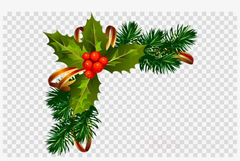 Holly Png Clipart Christmas Border Clipart.