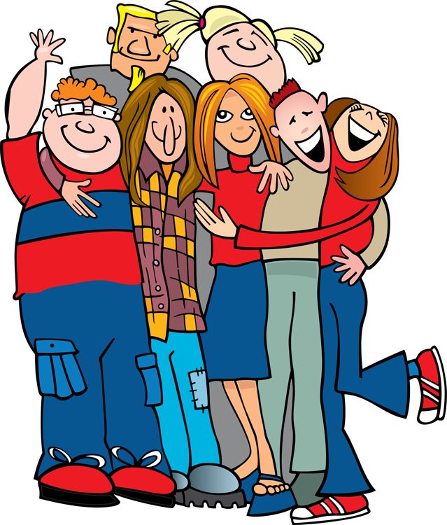 Group Hug Clipart.