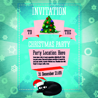 Free christmas party invitation clip art free vector.