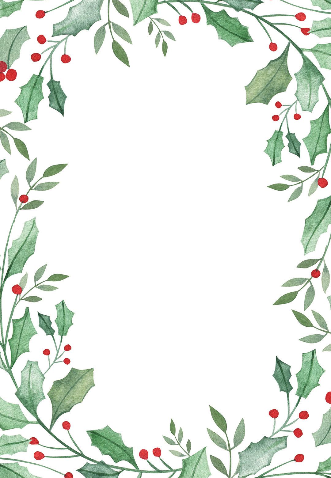 Free Printable Christmas Templates Word