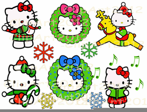 Christmas Clipart Hello Kitty.