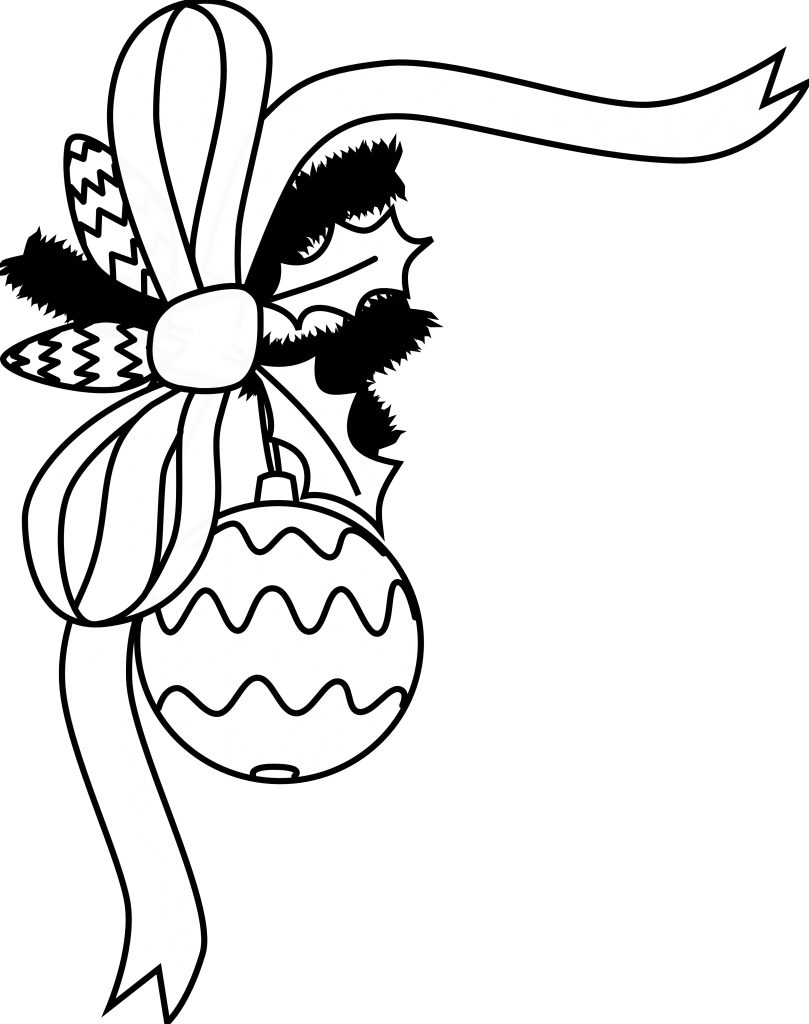 Christmas Clipart Black And White.