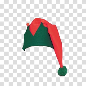 THIRD CHRISTMAS, red and green Christmas hat transparent.