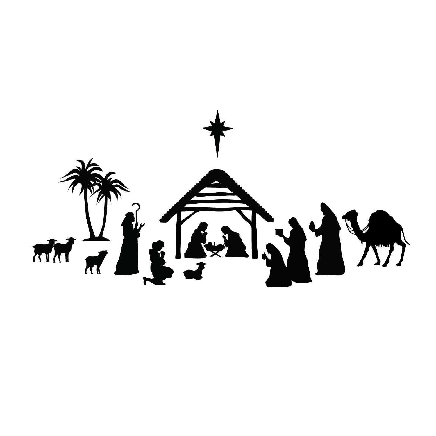 christmas manger scene border clipart 20 free Cliparts | Download ...