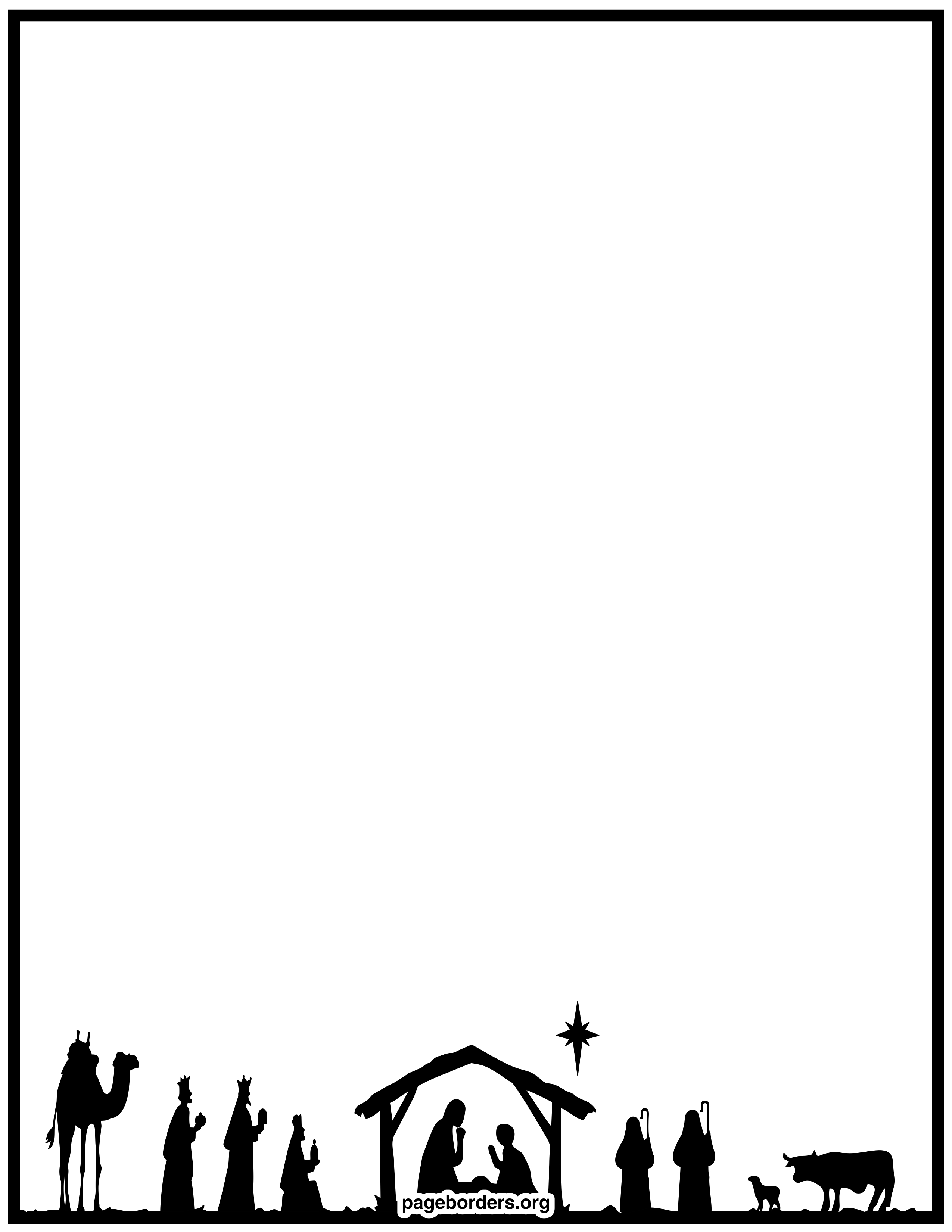 christmas manger scene border clipart 20 free Cliparts Download