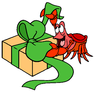 The Little Mermaid Christmas Clip Art.