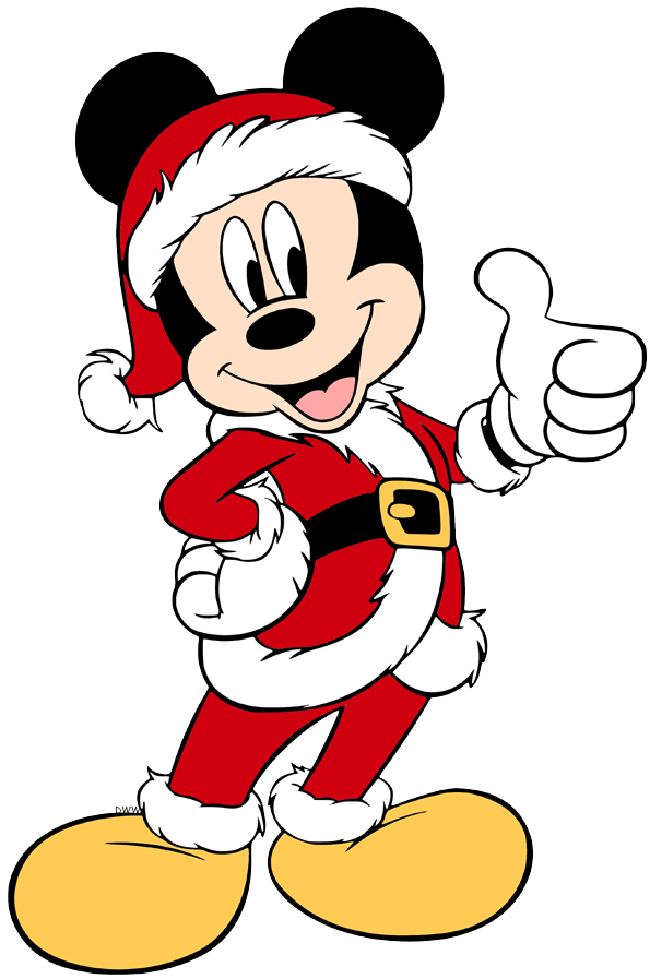 Mickey Mouse Christmas Clip Art.