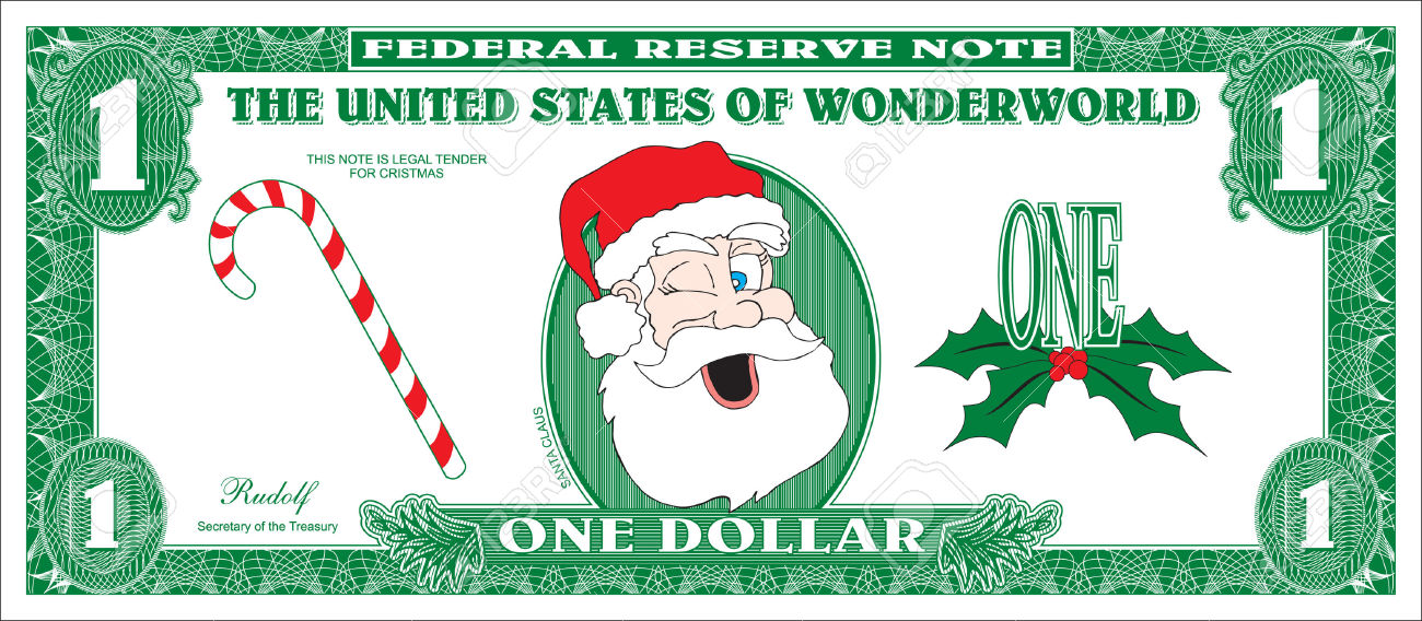 Free Printable Santa Dollars Printable Templates