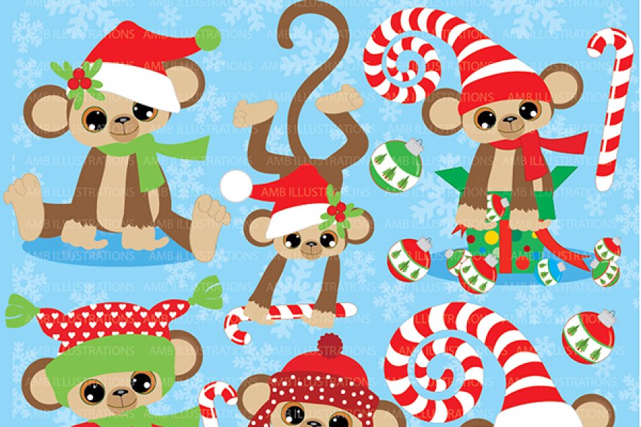 christmas monkey clipart 10 free Cliparts Download images on
