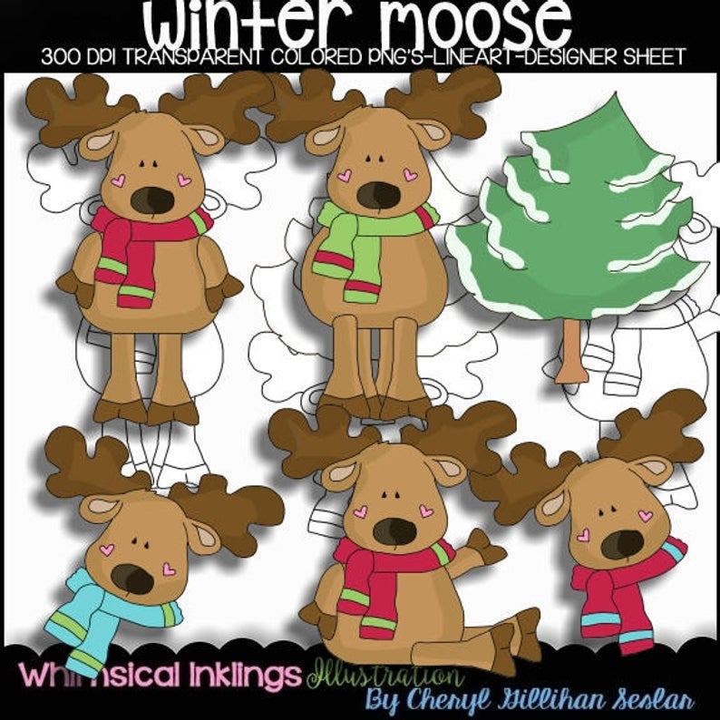 christmas moose clipart 20 free Cliparts | Download images on