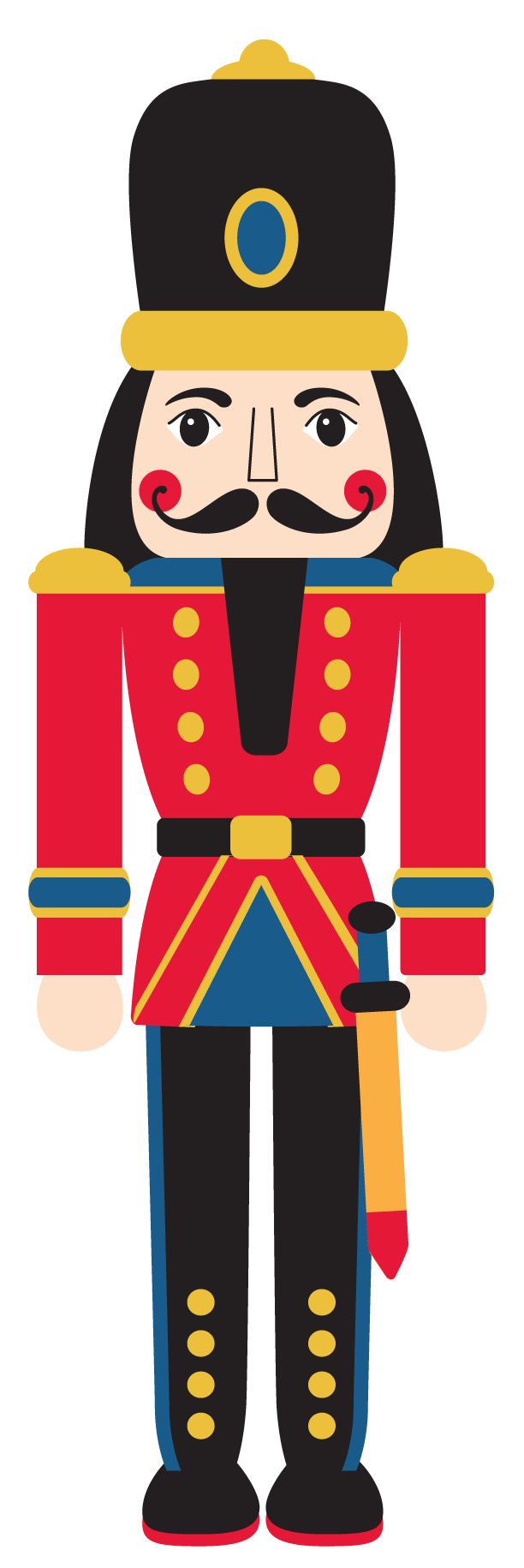 1158 Nutcracker free clipart.