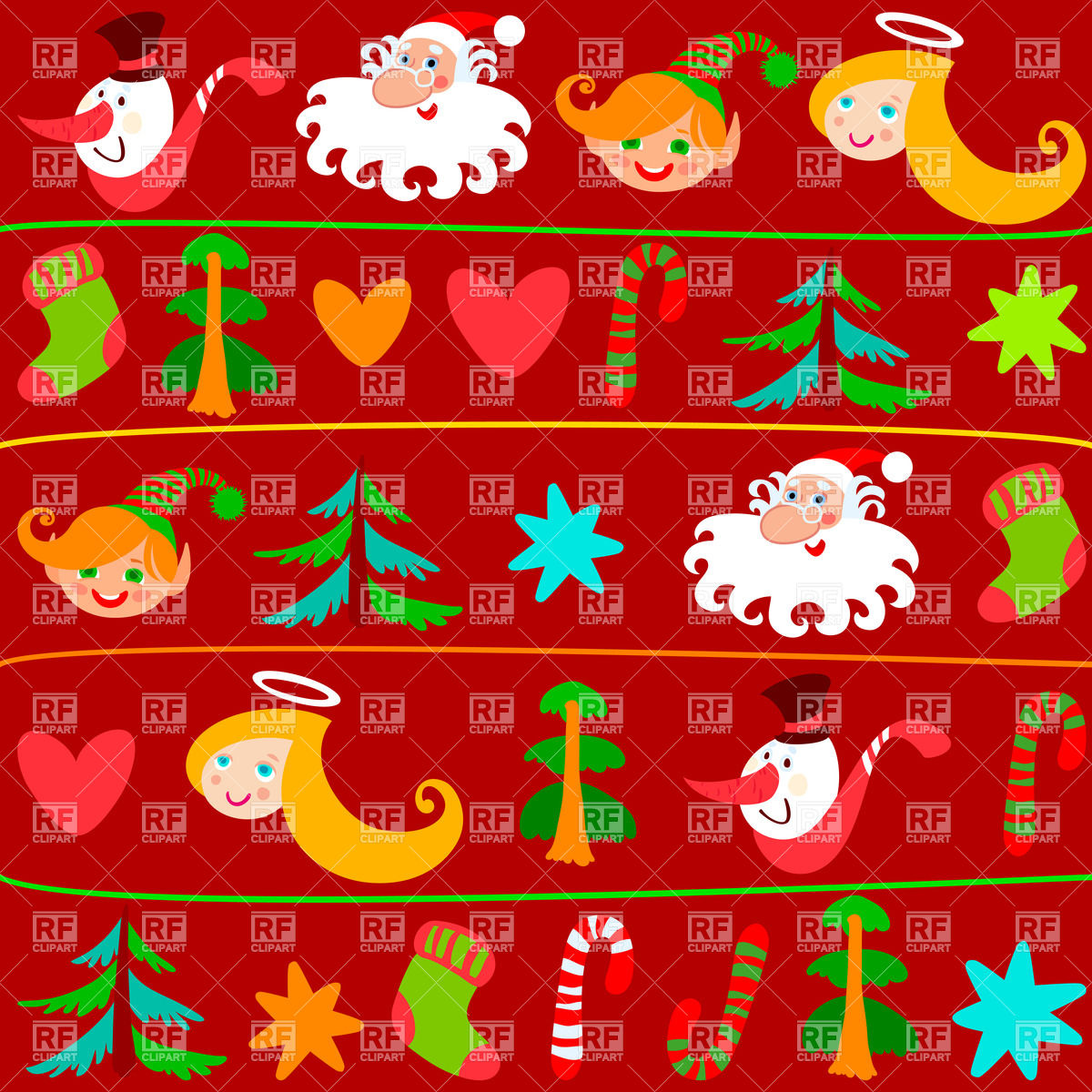 Free christmas wrapping paper clipart.