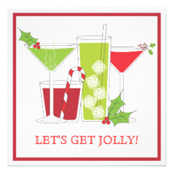 Christmas Cocktail Party Clipart.