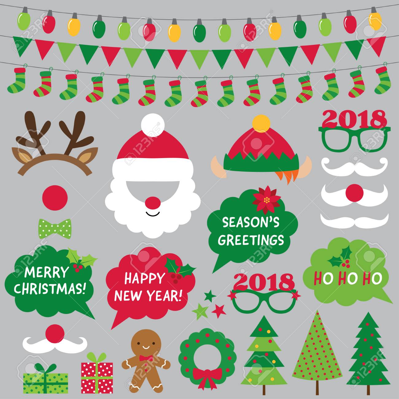 Christmas Photo Booth Props Clipart 14 Free Cliparts 